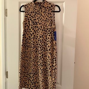 Apt. 9 Sleeveless Cheetah Turtleneck Dress